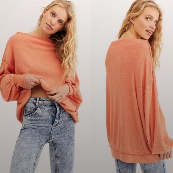 WE THE FREE ORANGE MAIN SQUEEZE TOP - Picture 1 of 8